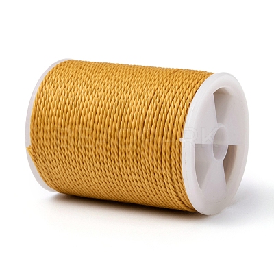 Round Waxed Polyester Cord YC-G006-01-1.0mm-24-1
