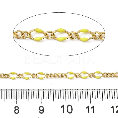 Brass Enamel Figaro Chains CHC-L053-09G-09-1