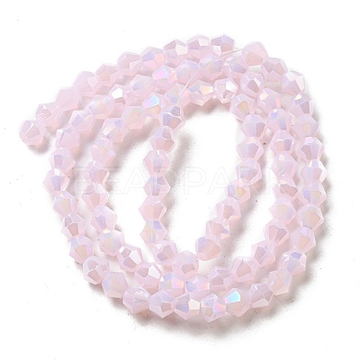 Imitation Jade Electroplate Glass Beads Strands EGLA-A039-J2mm-B02-1