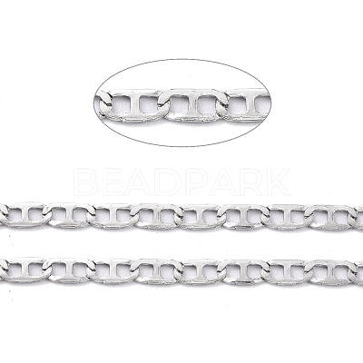 Tarnish Resistant 304 Stainless Steel Mariner Link Chains STAS-P301-01P-1