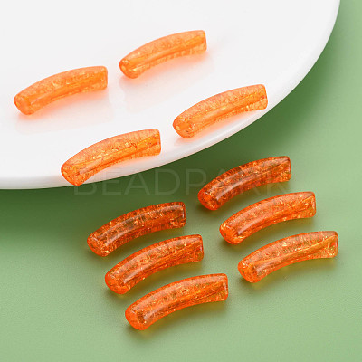 Transparent Crackle Acrylic Beads CACR-S009-001A-N84-1
