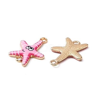 Ocean Theme Alloy Enamel Connector Charms FIND-CJC0017-15KCG-04-1