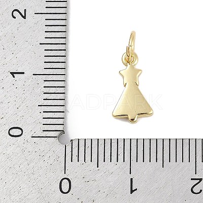 Brass Enamel Charms KK-Q028-43G-1