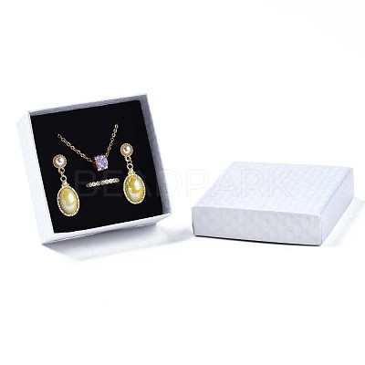 Square Cardboard Jewelry Boxes CBOX-N012-34B-1
