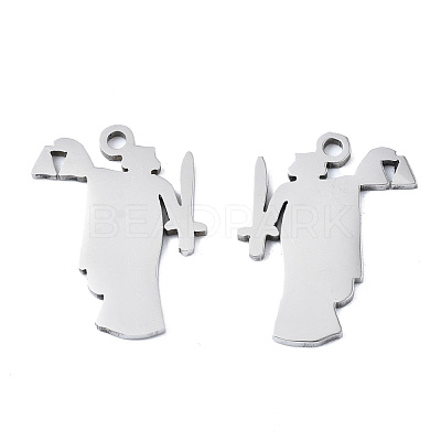 Non-Tarnish 201 Stainless Steel Pendants STAS-T044-253P-1
