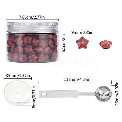 Sealing Wax Particles Kits for Retro Seal Stamp DIY-CP0003-54K-1