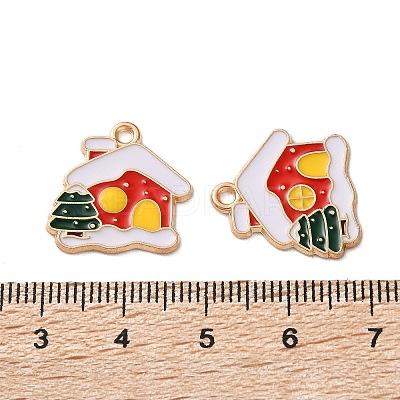 Alloy Enamel Pendants ENAM-I061-01KCG-10-1