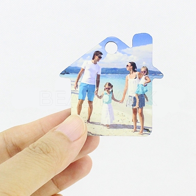 Sublimation Double-Sided Blank MDF Keychains ZXFQ-PW0001-055-1