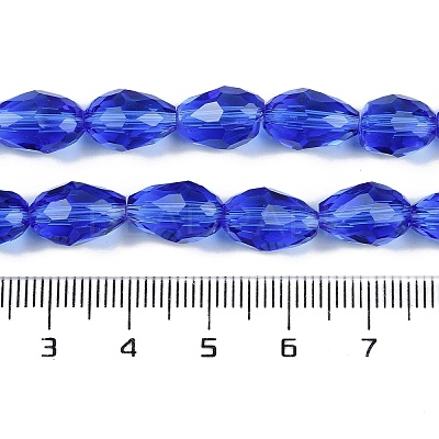 Transparent Glass Beads Strands EGLA-N013-T8mm-D11-1