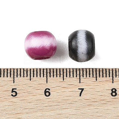 Opaque Acrylic European Beads OACR-Z036-05B-01-1