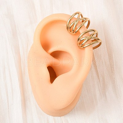304 Stainless Steel C-Shaped Cuff Earrings EJEW-K268-86G-1