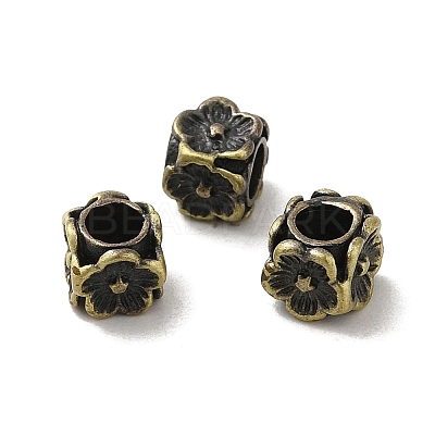 Tibetan Style Rack Plating Brass Beads KK-Q805-45AB-1