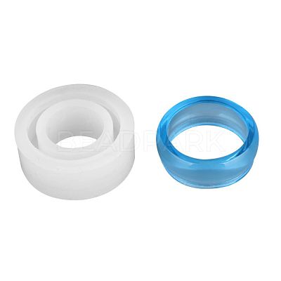 Transparent DIY Ring Silicone Molds X-DIY-WH0128-09A-1