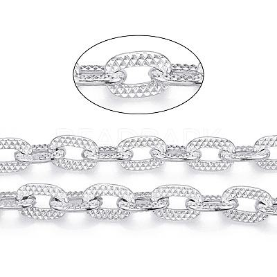 Aluminum Textured Cable Chain CHA-N003-45P-1