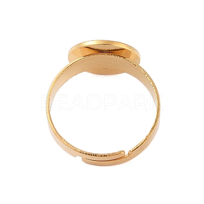 Adjustable 304 Stainless Steel Finger Rings Components STAS-F149-21G-D-1