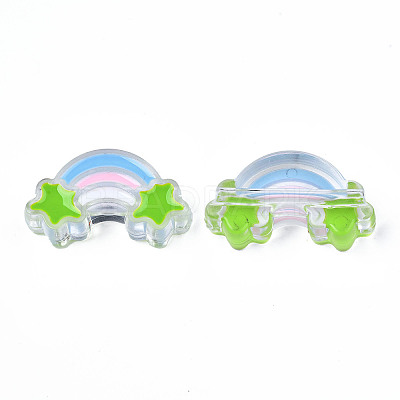 Transparent Acrylic Beads X-TACR-S117-15-1