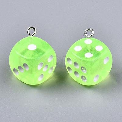 Transparent Epoxy Resin Pendants X-CRES-N025-12A-A06-1