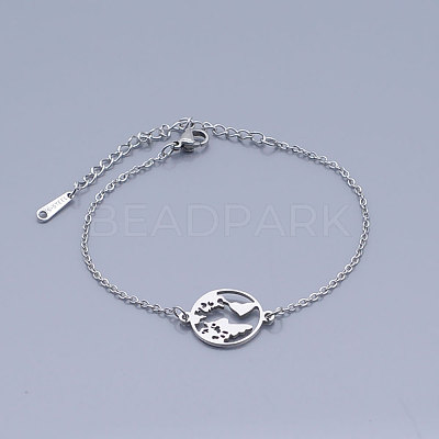 Tarnish Resistant 201 Stainless Steel Link Bracelets BJEW-T011-JN506-1-1