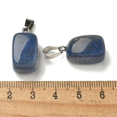 Natural Blue Aventurine(Dyed & Heated) Pendants G-Z067-03P-06-1