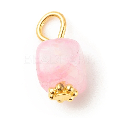 Natural Agate Pendants PALLOY-JF01586-01-1