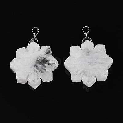 Natural Quartz Crystal Pendants G-T144-12A-1