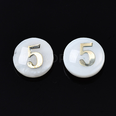 Natural Freshwater Shell Beads SHEL-N003-20-05-1