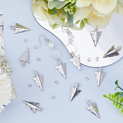 50Pcs 201 Stainless Steel Pendants STAS-CN0001-21-1