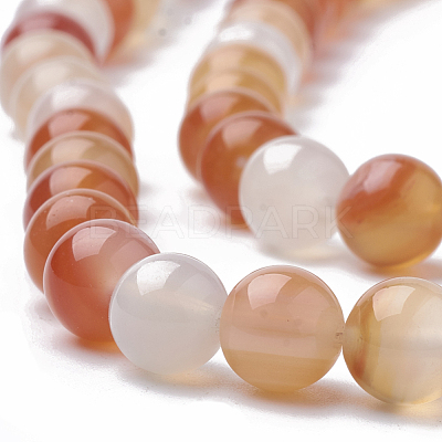 Natural Carnelian Beads Strands G-S295-13-8mm-1