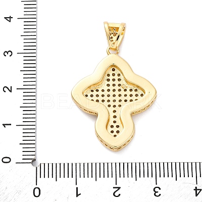 Brass Micro Pave Cubic Zirconia Pendants KK-S510-48G-04-1