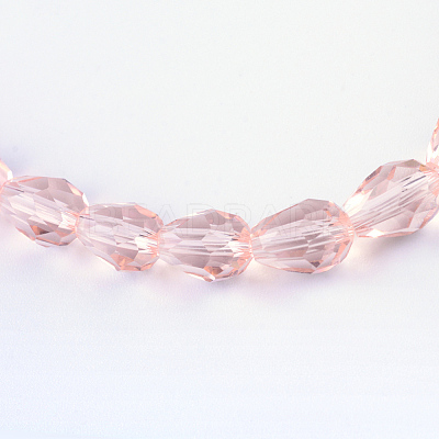 Transparent Glass Bead Strands LS-GLAA-R024-6x8mm-08-1