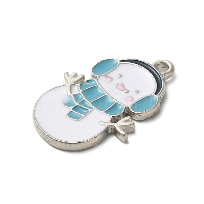 Winter Theme Alloy Enamel Pendants ENAM-M002-05N-P-1