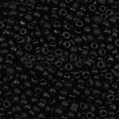 Frosted Opaque 8/0 Glass Seed Beads SEED-R029-3mm-A07-1