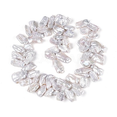 Natural Baroque Keshi Pearl Beads PEAR-S022-04B-1