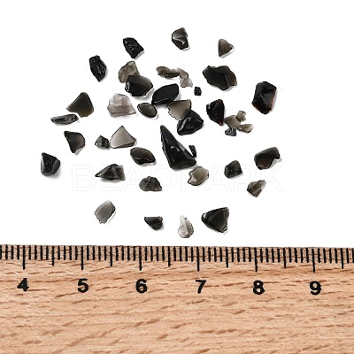 Natural Obsidian Chip Beads X-G-L453-08-1
