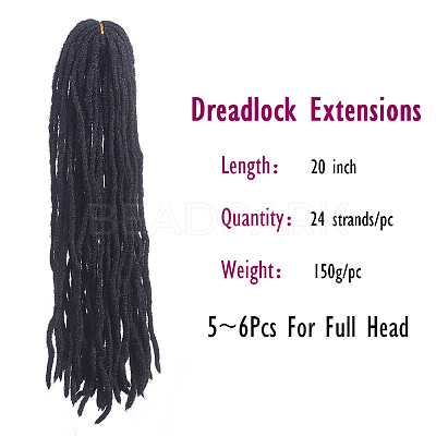 Dreadlock Extensions LS-OHAR-G005-13A-1