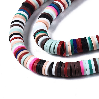 Handmade Polymer Clay Beads CLAY-R067-5.0mm-M2-1