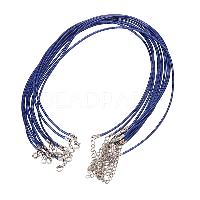Waxed Cord Necklace Making X-NCOR-T001-26-1