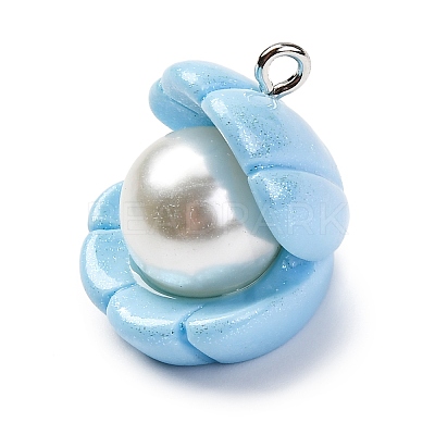 Opaque Resin Pendants RESI-P043-01P-04-1