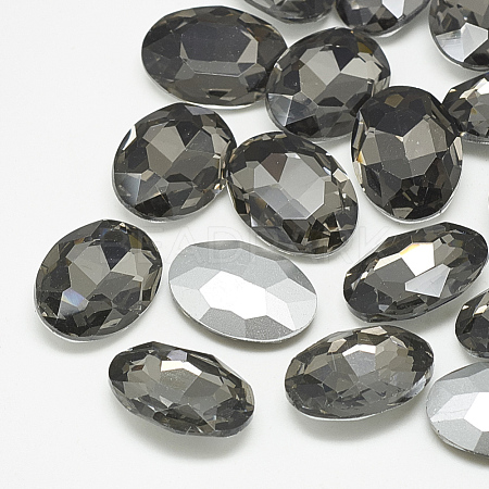 Pointed Back Glass Rhinestone Cabochons RGLA-T080-6x8mm-03-1