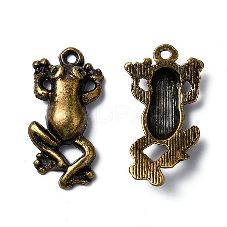 Tibetan Style Pendant Rhinestone Settings TIBE-R184-AB-FF-1