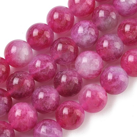 Dyed Natural Malaysia Jade Beads Strands G-G021-01D-12-1