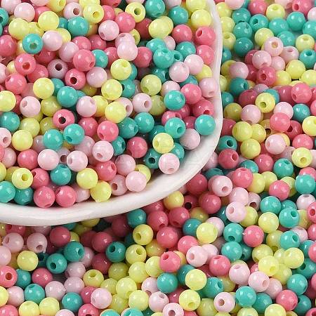 Opaque Acrylic Beads X1-OACR-H118-07B-10-1