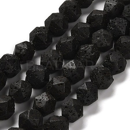 Natural Lava Rock Beads Strands G-G175-B15-01-1