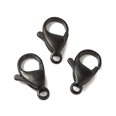 Ion Plating(IP) 304 Stainless Steel Lobster Claw Clasps STAS-AB09-B-1