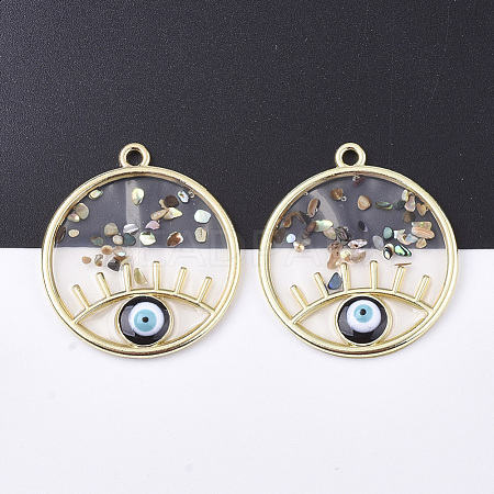 Epoxy Resin Pendants RESI-S365-76A-1