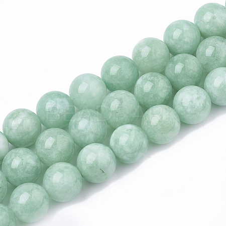 Natural White Jade Beads Strands X-G-T064-51-1