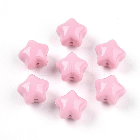 Opaque Acrylic Beads SACR-T017-37C-1