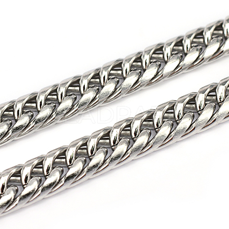 304 Stainless Steel Cuban Link Chains CHS-L001-52-1