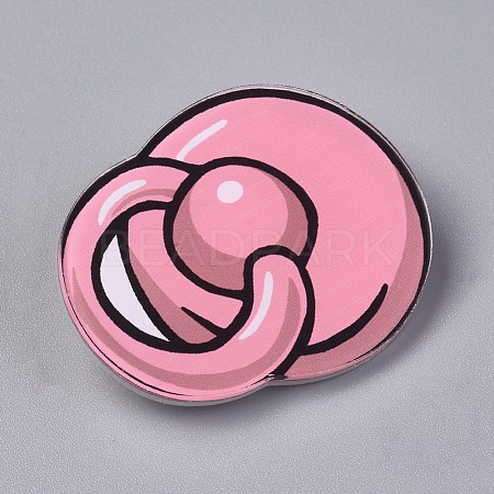 Acrylic Badges Brooch Pins JEWB-E676-28-1