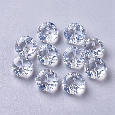 Electorplated Glass Beads EGLA-E005-08-1